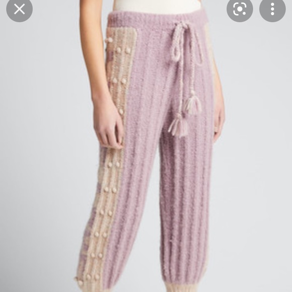 LOVESHACKFANCY Landana Lavender Wool Jogger Sweatpants $395 SZ XS - Picture 6 of 10